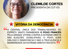 CUT-ES parabeniza o povo francês pela vitória nas eleições legislativas